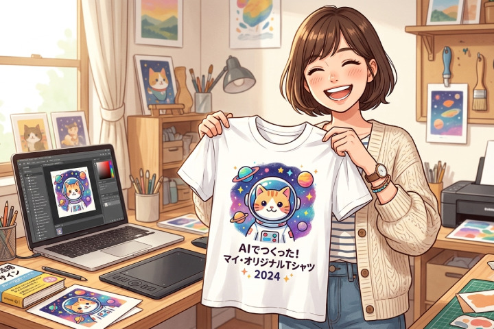 AI（ChatGPTやGemini）で生成した画像でTシャツを作る