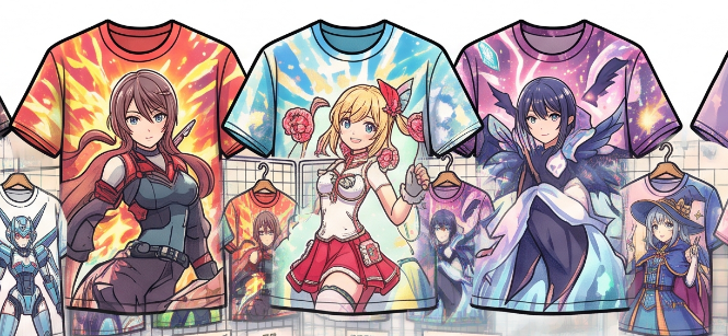同人・物販グッズ「フルグラフィックTシャツ」作成