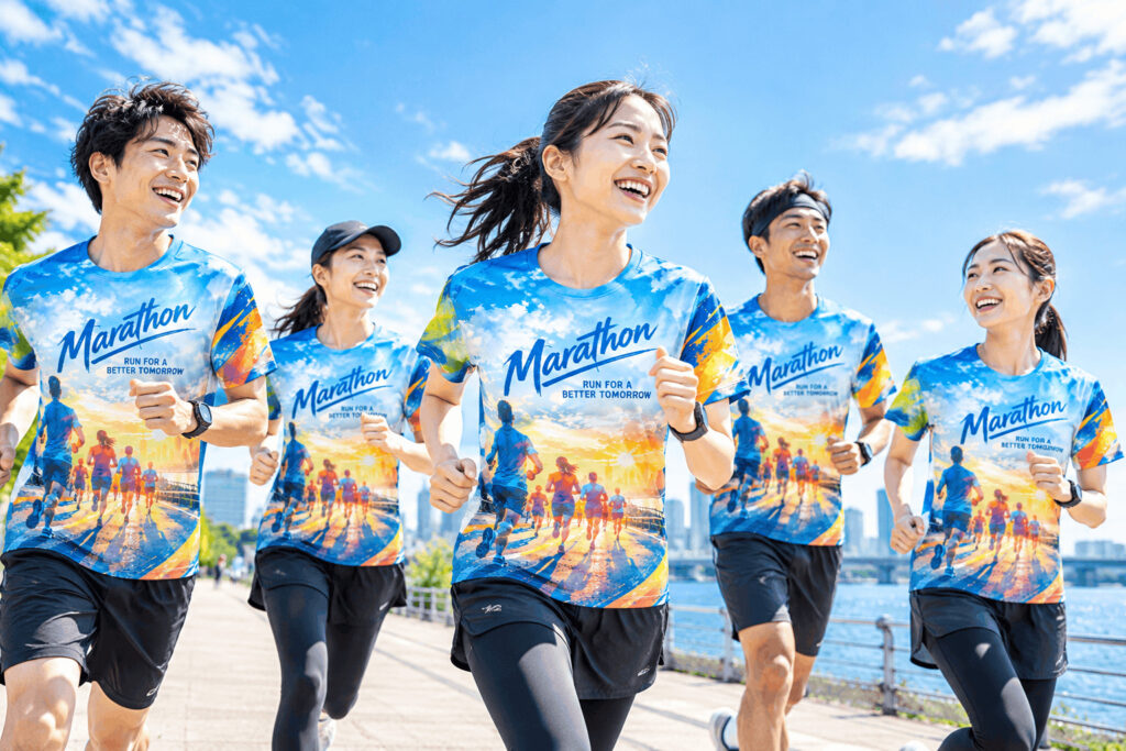 マラソン大会Tシャツ作成_ランナー向けTシャツ作成