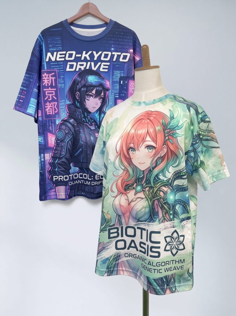 同人・物販グッズ「フルグラフィックTシャツ」作成
