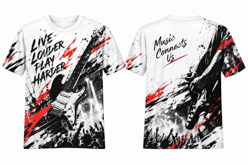 ロックライブTシャツ作成