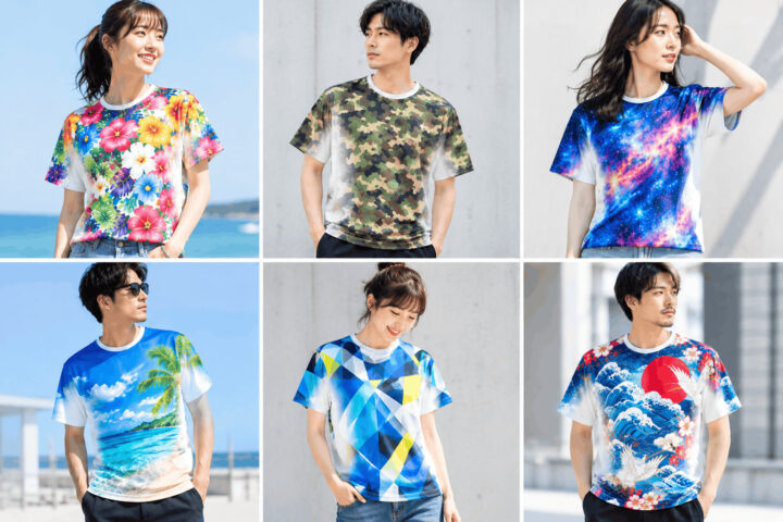 総柄Tシャツ作成
