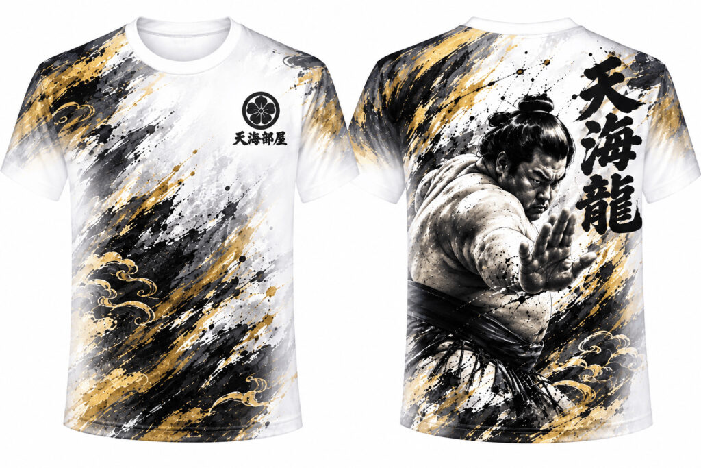 相撲Tシャツ作成_後援会応援Tシャツ作成_張り手