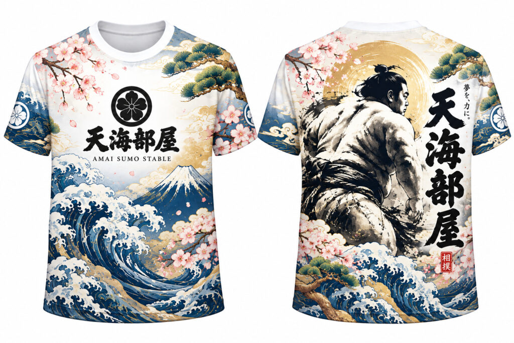 相撲Tシャツ作成_後援会応援Tシャツ作成
