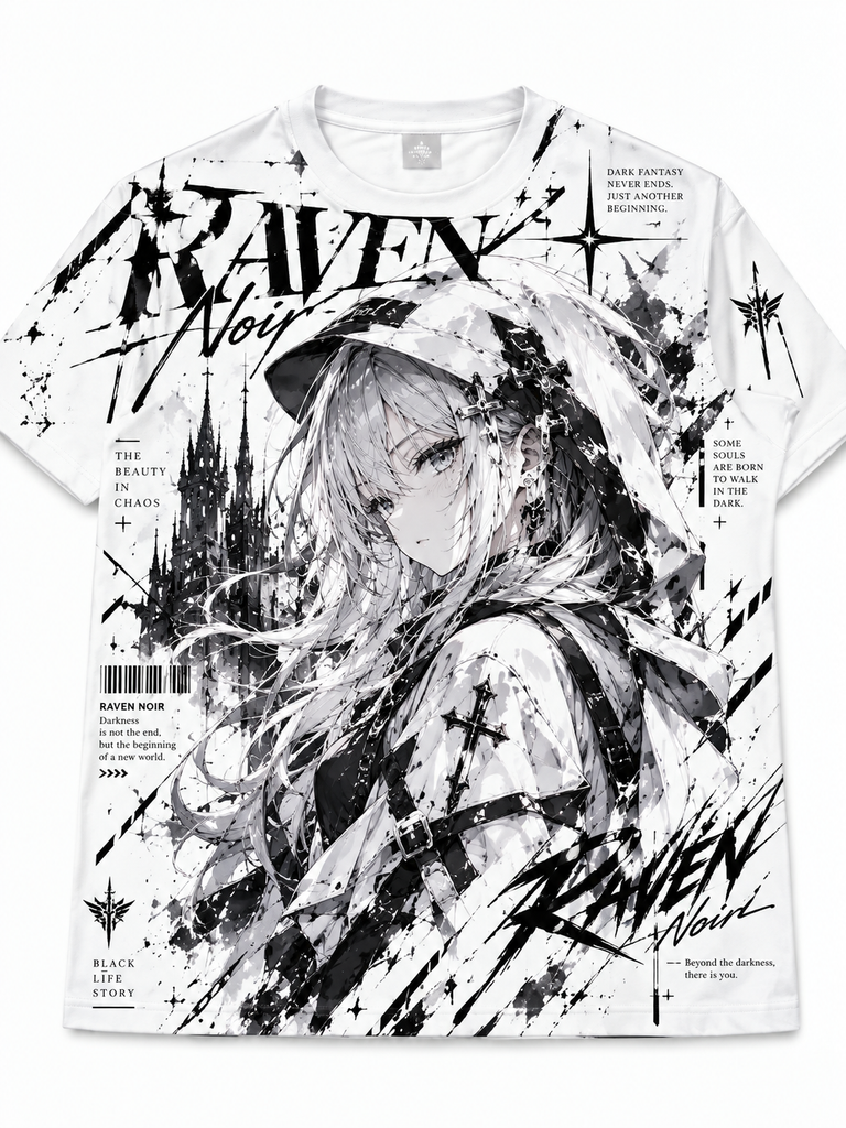 モノクロ同人フルグラTシャツ作成案